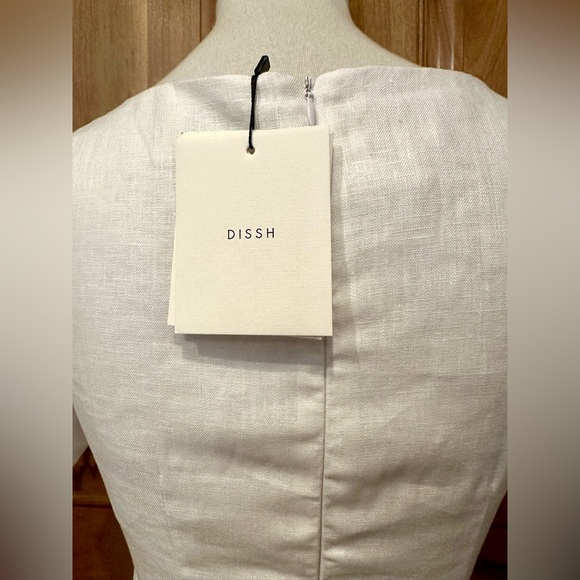 DISSH - Jamie White Linen Midi Dress - 4 - Picture 11 of 14